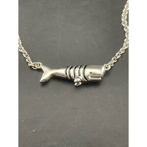 E.‎ Frances Sterling Whale necklace marine gift 925 minimalist Summer jewelry